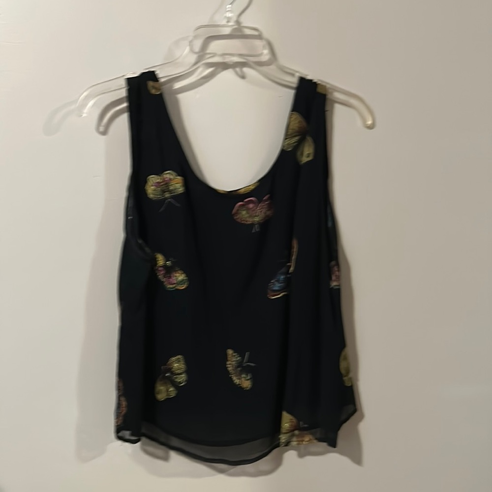 New Options Kate Geddes butterfly tank top with beaded matching jacket.